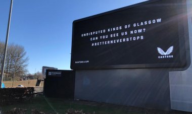 Rangers kit makers Castore in cheeky dig at Celtic as giant billboards appear around Glasgow