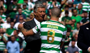 Photo: Scott Brown pictured in Aberdeen after signing deal to leave Ce