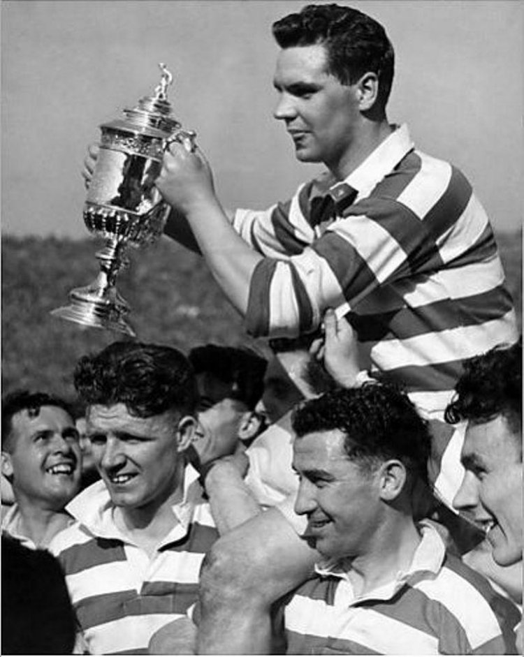 Photo Of The Day: John McPhail Lifts The Scottish Cup (1951) | The Cel
