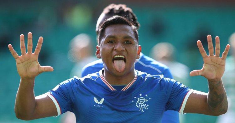 Alfredo Morelos can't stop smiling after breaking Celtic duck