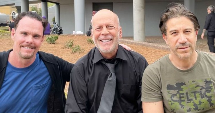 Bruce Willis is big Celtic fan as he sports 'Bhoys' cap with Scots co-star