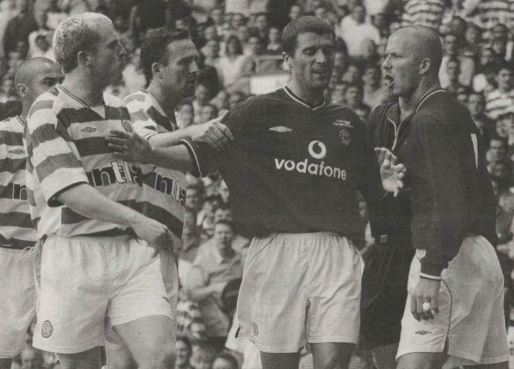 Photo Of The Day: Roy Keane Acts As Peacemaker During Ryan Giggs'