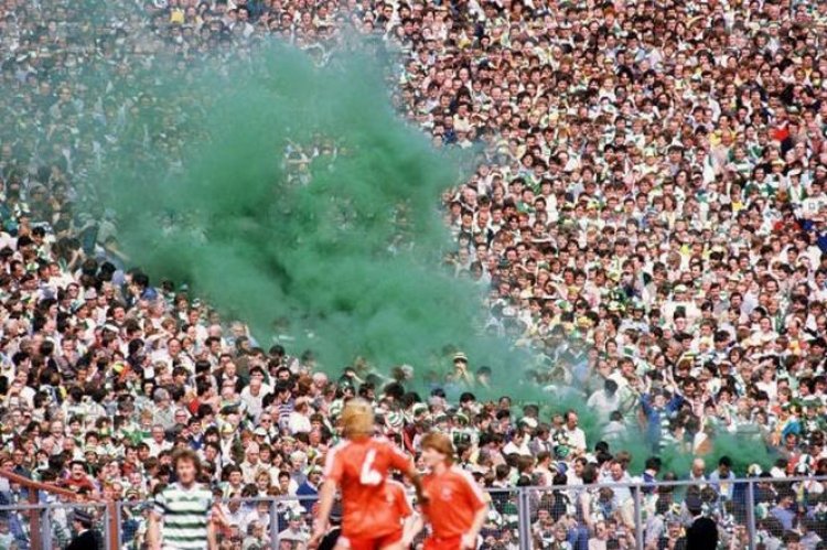Photo Of The Day: Celtic Fans Use Pyrotechnics At 1984 Scottish Cup Fi