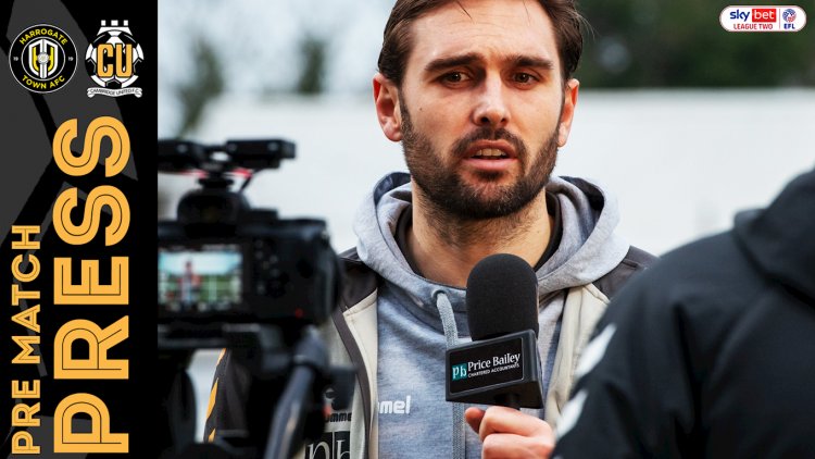 Greg Taylor Pre-Harrogate Town Press Conference