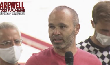 Andres Iniesta says emotional farewell to Celtic star Kyogo Furuhashi
