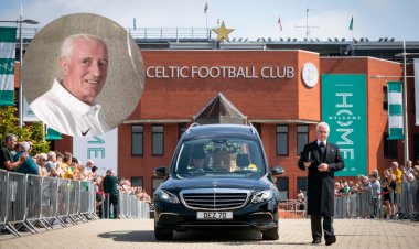 Celtic legend Charlie Gallagher laid to rest as club and fans send their final farewell