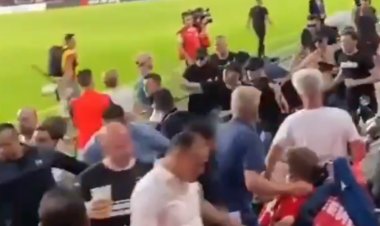 PSV and Galatasaray fans brawl in stands amid violent scenes ahead of potential Celtic and St Johnstone clashes