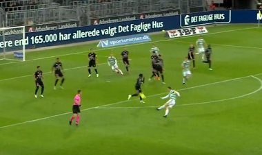Video: Callum McGregor scores a fantastic volley to give Celtic the lead vs Midtjylland