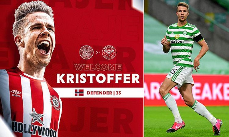 Brentford complete £13.5m deal for Celtic defender Kristoffer Ajer