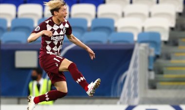 Watch Kyogo’s brilliant reaction to his Man of the Match award