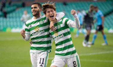 Japan star Kyogo Furuhashi nets hat-trick in first league start for Celtic