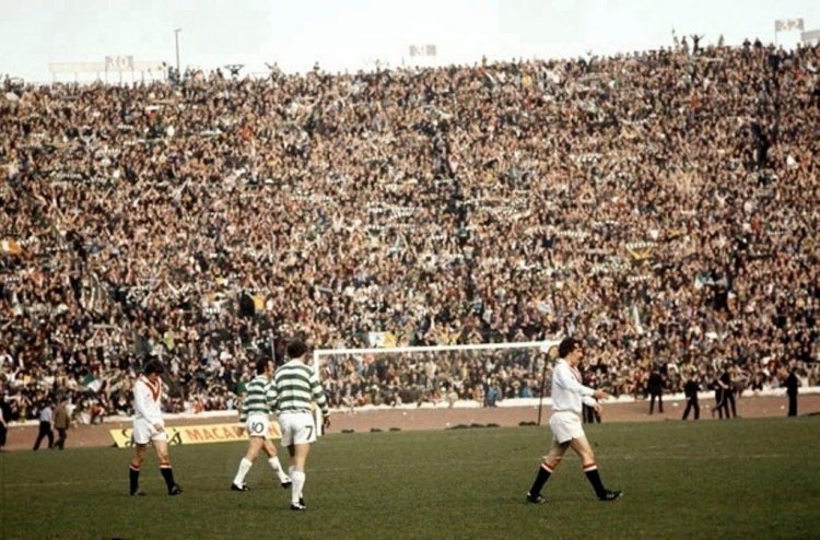 Photo Of The Day: The Celtic End At Hampden Park (1975 Scottish Cup Fi