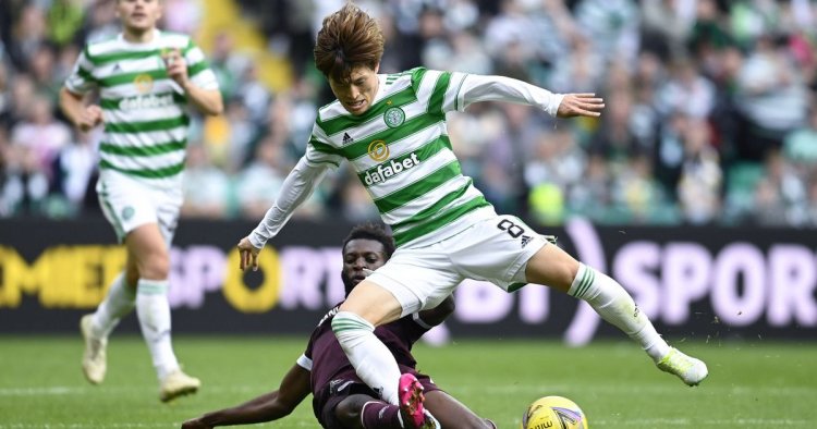 Kyogo Furuhashi moment shows Celtic fans he'll handle Scottish roughness