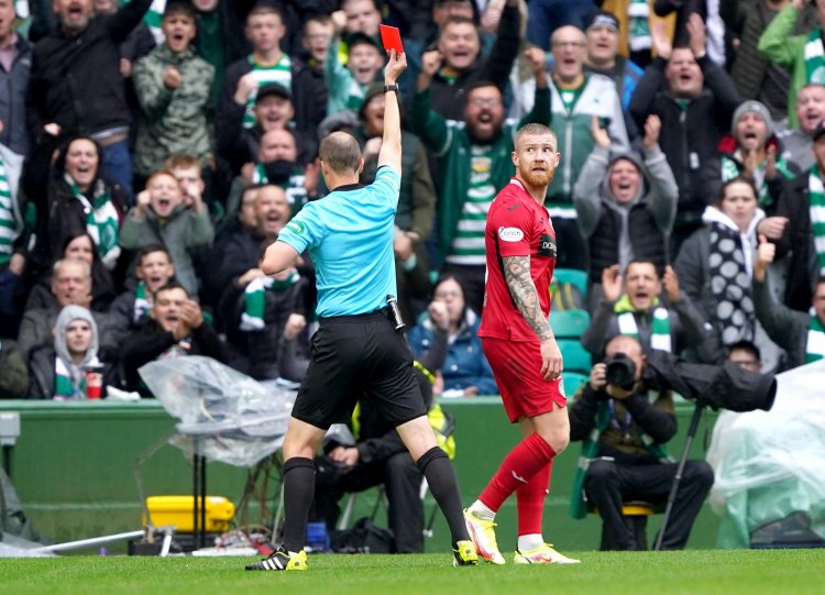 Ex-SPFL referee's verdict over Alan Power's Celtic red card for late lunge on David Turnbull