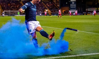 Leigh Griffiths faces SFA probe after booting smoke bomb into St Johnstone fans