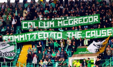 Callum McGregor's Celtic new contract celebrated in fans' banner