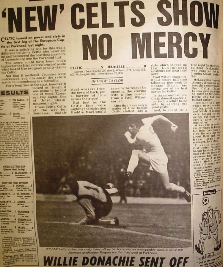 On This Day: Celtic beat Jeunesse Esch in European mauling | The Celti