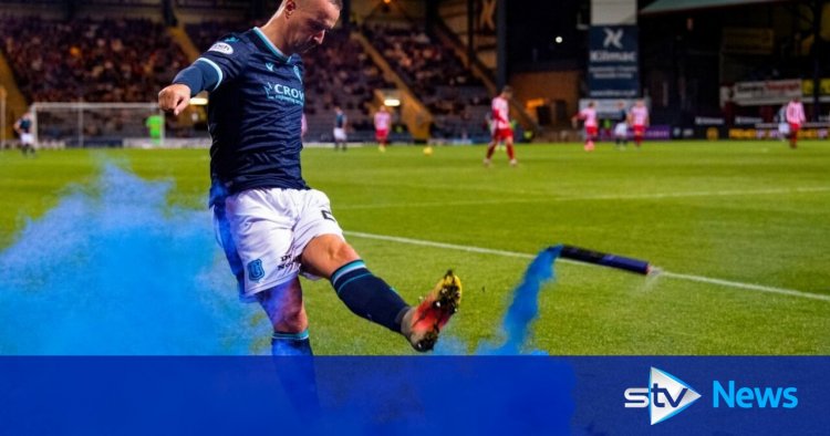 Leigh Griffiths apologises for kicking flare at St Johnstone fans