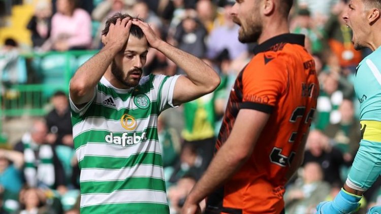 Celtic 1-1 Dundee Utd: Pressure mounts on Ange Postecoglou as hosts rue missed chances