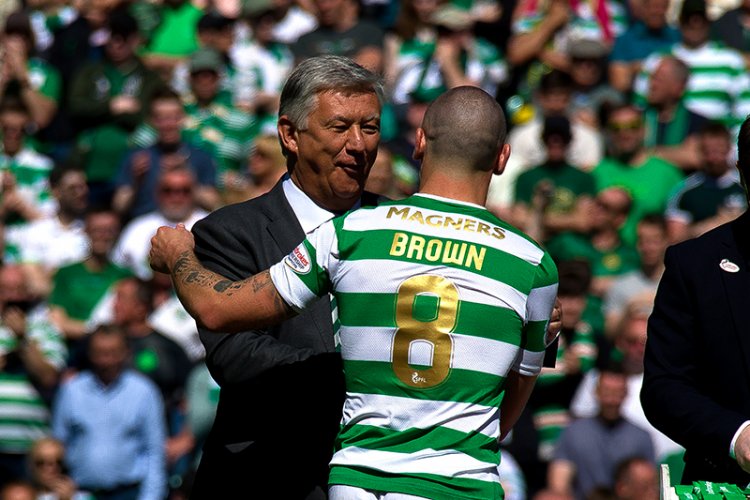 Photo: Scott Brown pictured in Aberdeen after signing deal to leave Ce