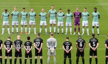 Fireworks set off outside Celtic stadium in two minute silence for Prince Philip