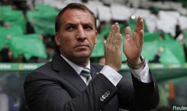 Brendan Rodgers in Ibrox Cup Dig