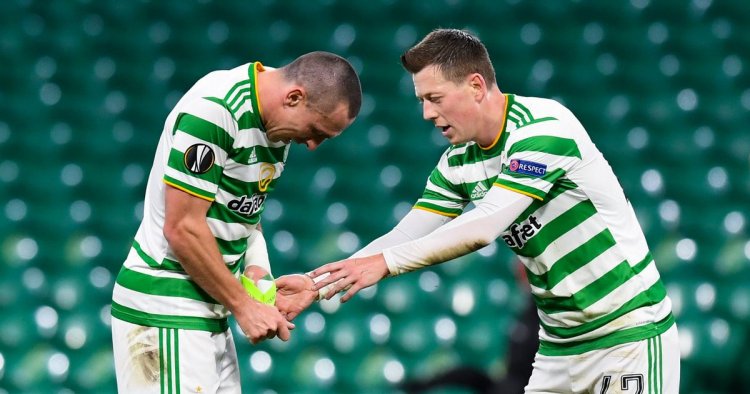 Celtic's Callum McGregor jokes Scott Brown kicking awaits next season