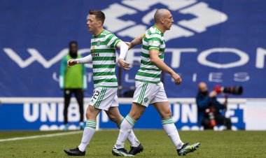 Callum McGregor on watching Scott Brown as an awestruck Celtic ball-boy, and his disappointment over Rangers red card