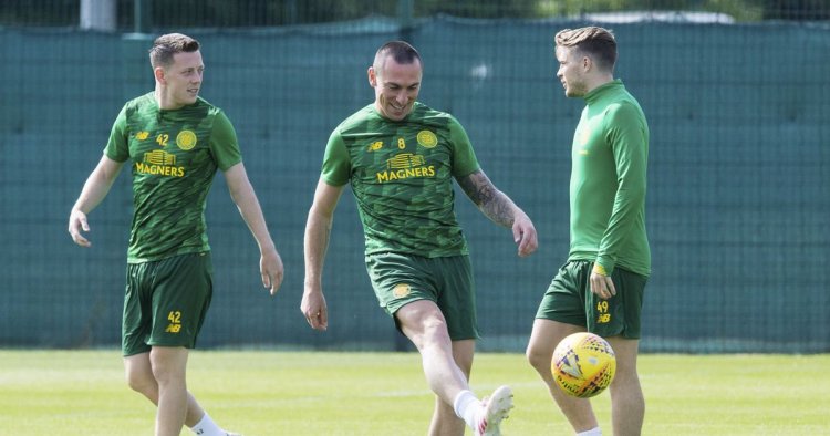 Forrest and McGregor thank Scott Brown ahead of Celtic skipper's farewell
