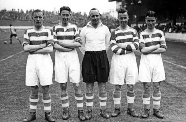 The 1928 Pathé film and the head-bandaged Celtic star, William 'P