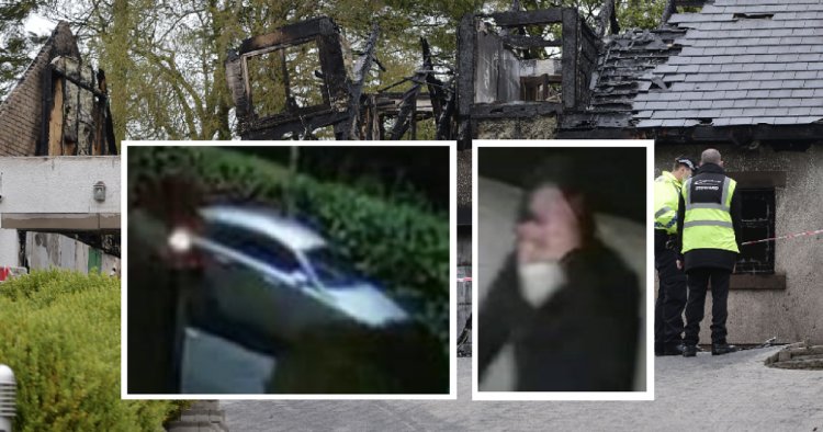 Police release CCTV of man and car following fire at Peter Lawwell's home