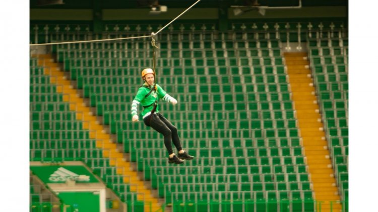 SUPPORTERS ZIP SLIDE IN PARADISE FOR CELTIC FC FOUNDATION